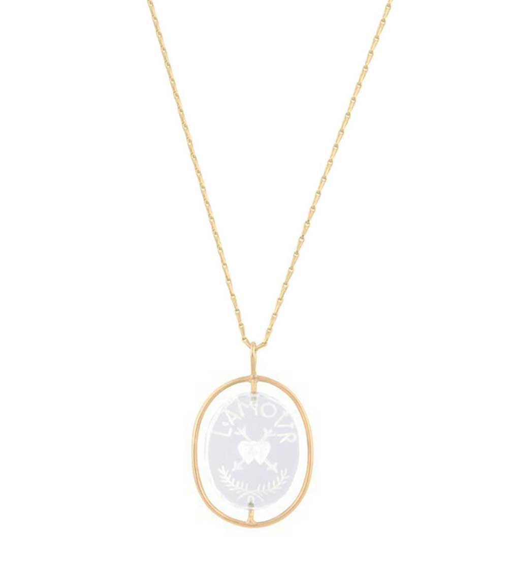 Collier L'Amour n°1 en cristal Pascale Monvoisin