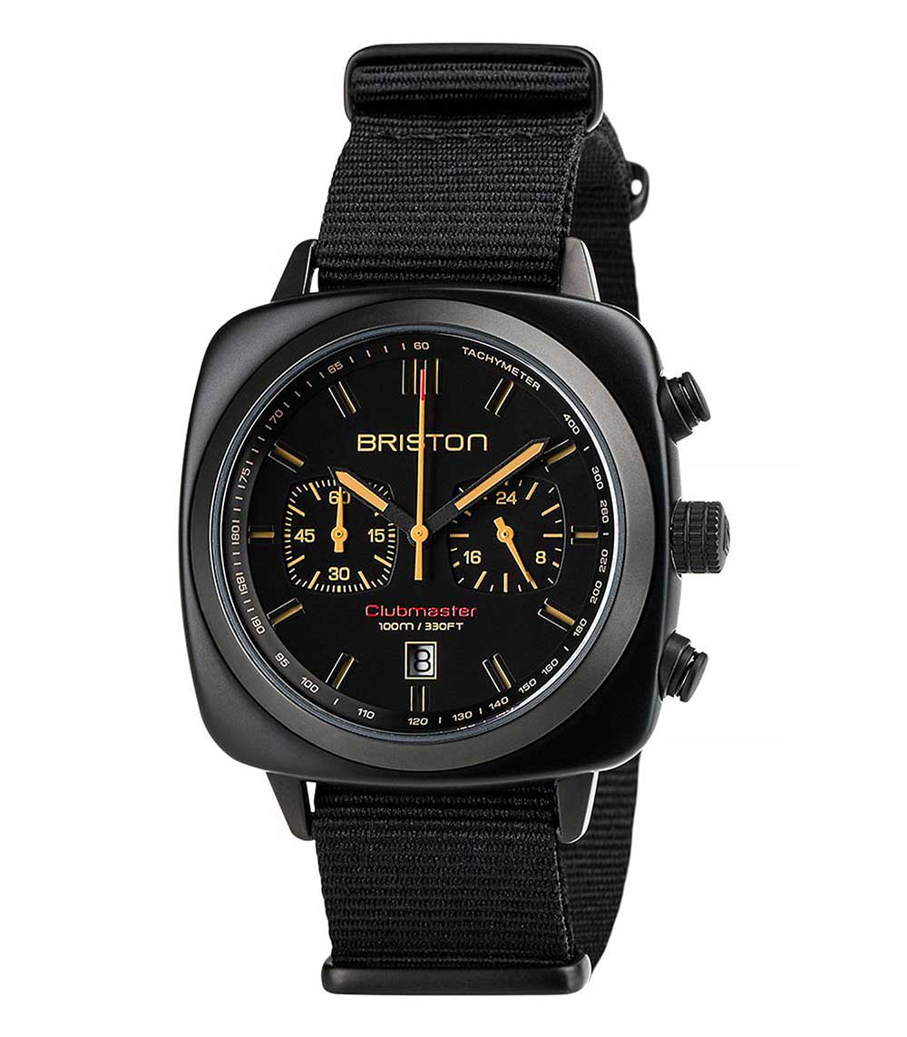 Montre Clubmaster Sport Noir Mat Briston