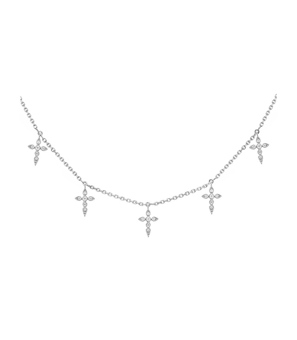 Collier Céleste Lovely en or blanc Stone Paris