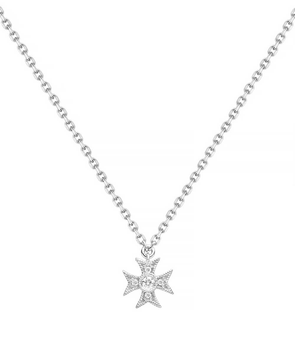 Collier yesterday simple or blanc Stone Paris