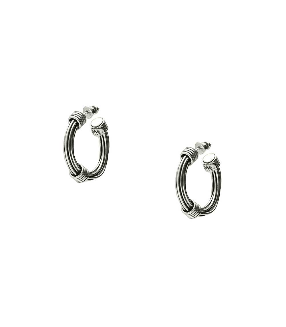 Boucles d'oreille Ariane Petit Modèle Argenté Gas Bijoux