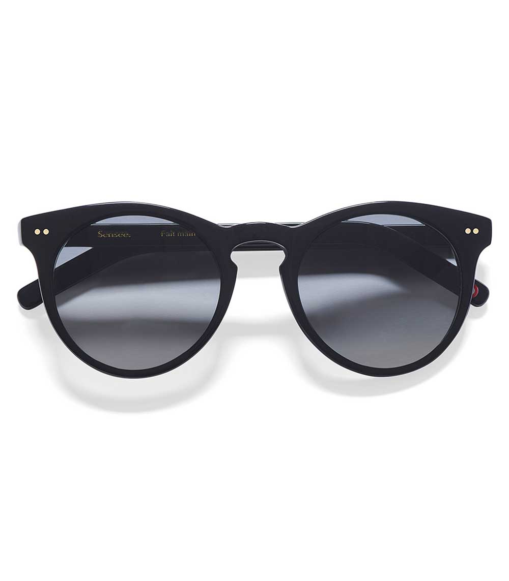 Lunettes de soleil Cl.107 Noir brillant Sensee