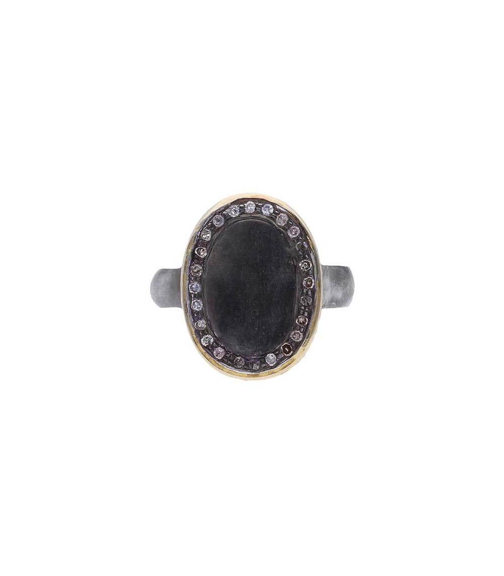 Bague Alex Black en argent 5 Octobre