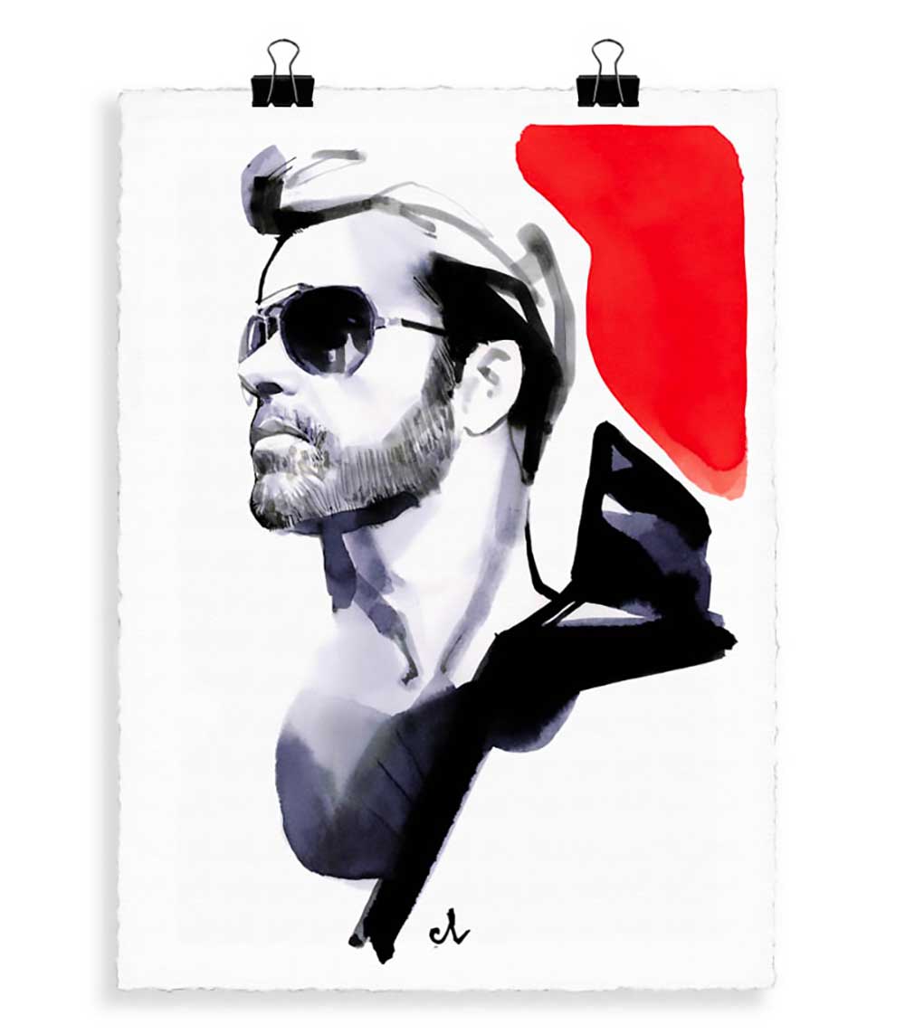 Portrait G3 George Michael 56 x 76 cm Image Republic