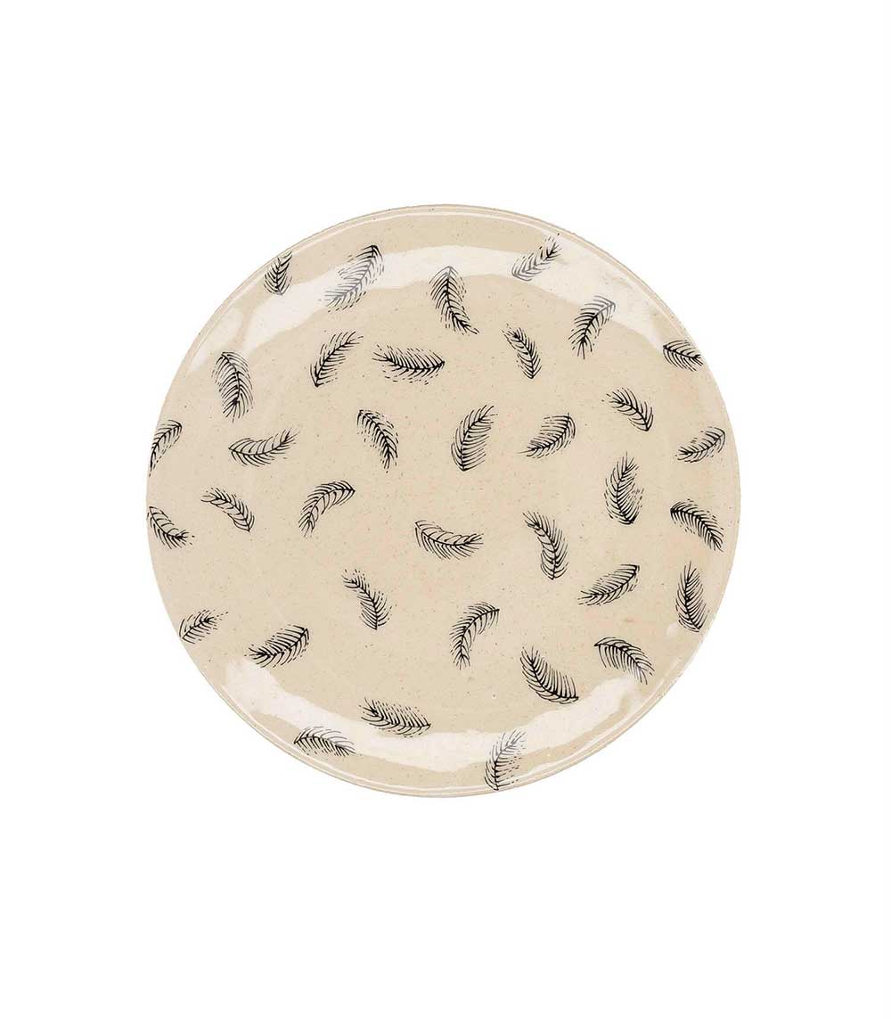 Petite assiette en céramique Petites plumes Three Seven