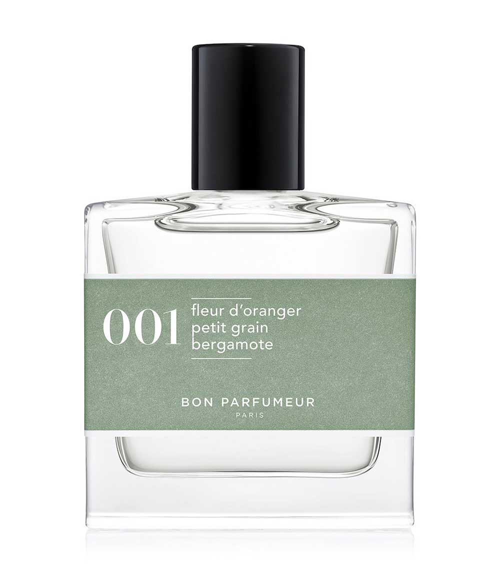 Eau de Cologne 001 Fleur d'Oranger, Petit Grain, Bergamote 30 ml Bon Parfumeur