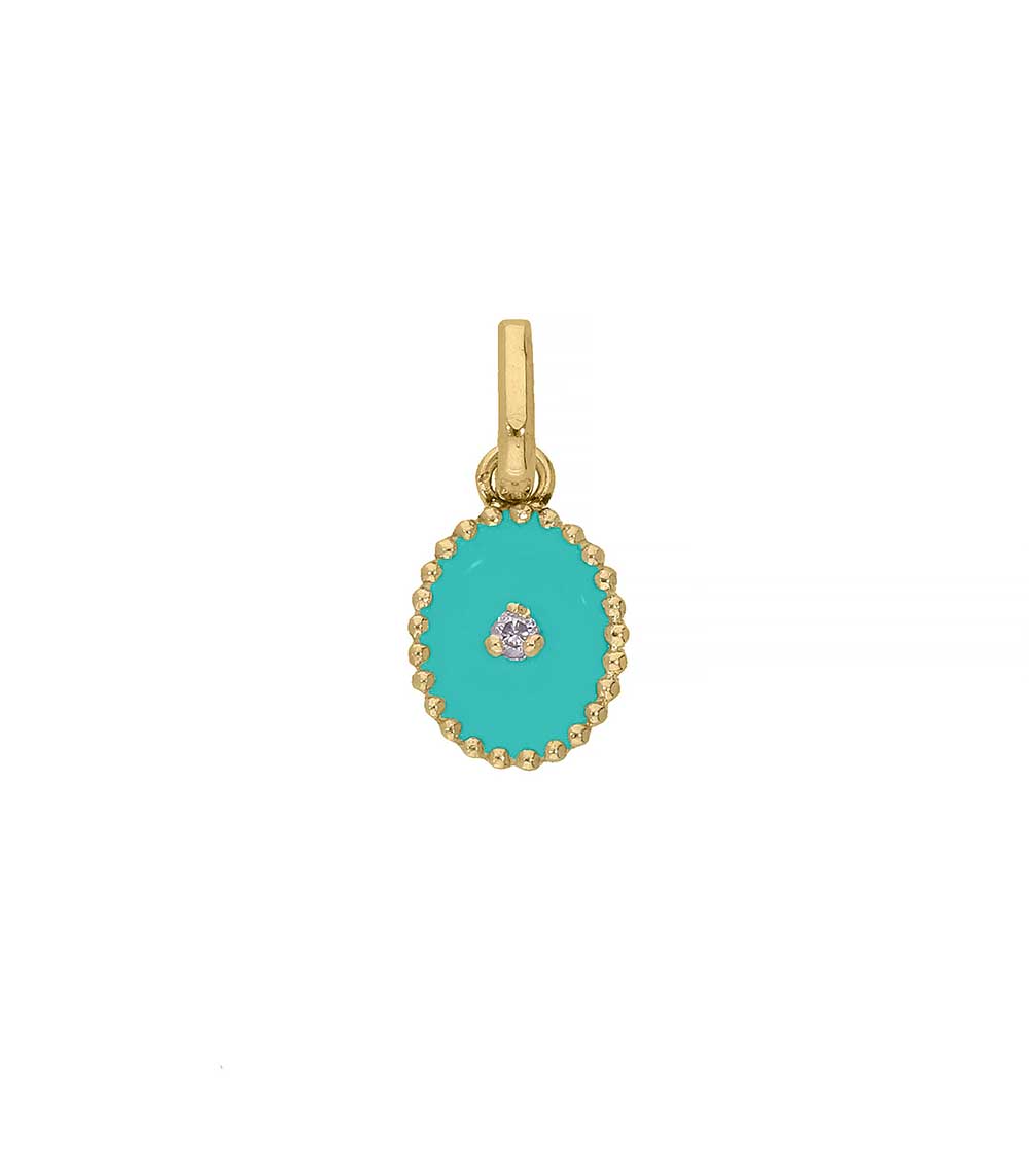 Pendentif Etoile du Nord or jaune et résine Gigi Clozeau