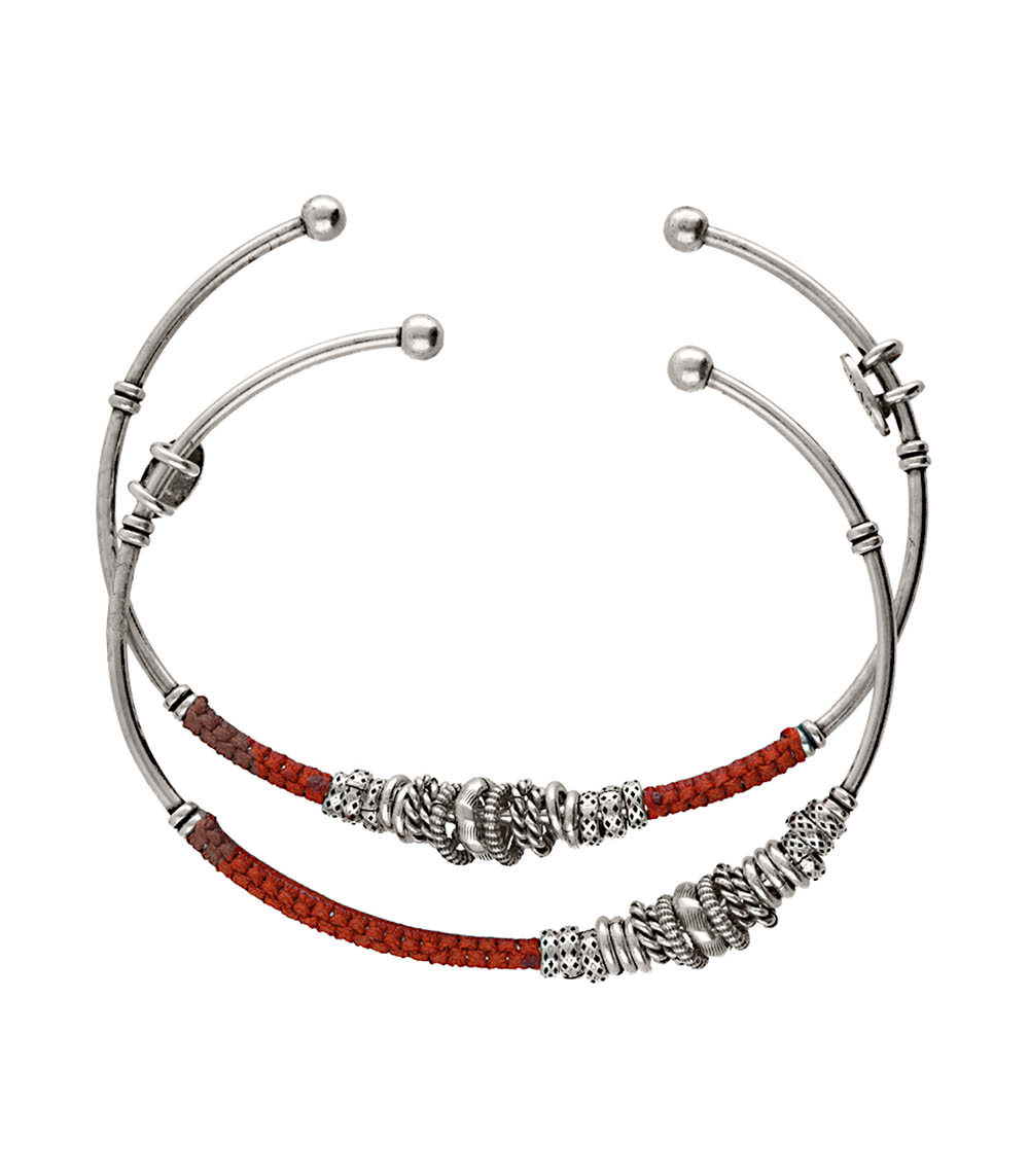 Lot 2 Joncs Zizanie Argentés et Coton Gas Bijoux