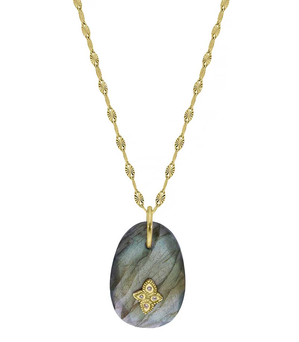 Collier Gaia n°1 Labradorite Pascale Monvoisin