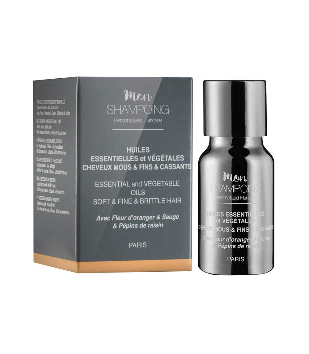 Booster Huiles essentielles et végétales cheveux fins et mous 5 ml Mon Shampoing