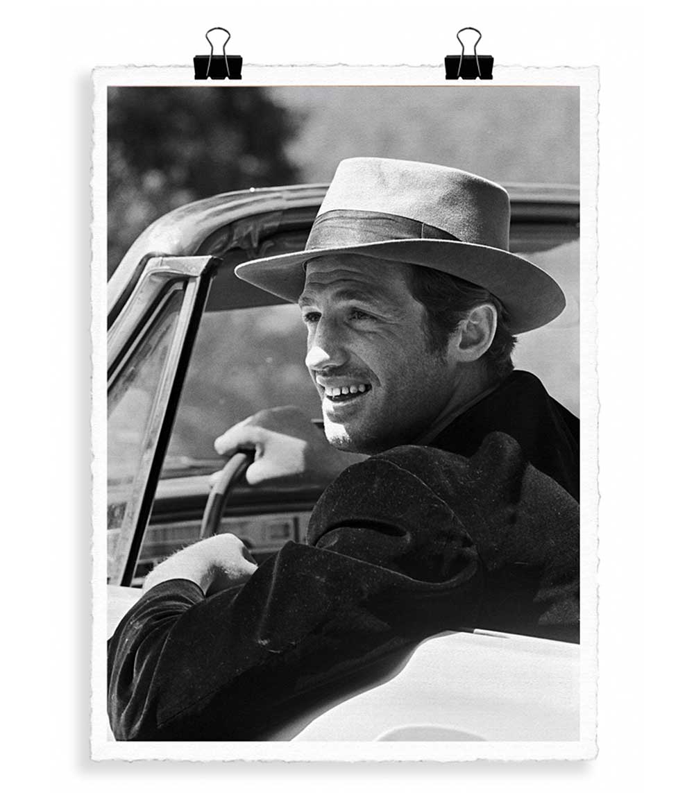 Affiche Belmondo Chapeau 56 x 76 cm Image Republic