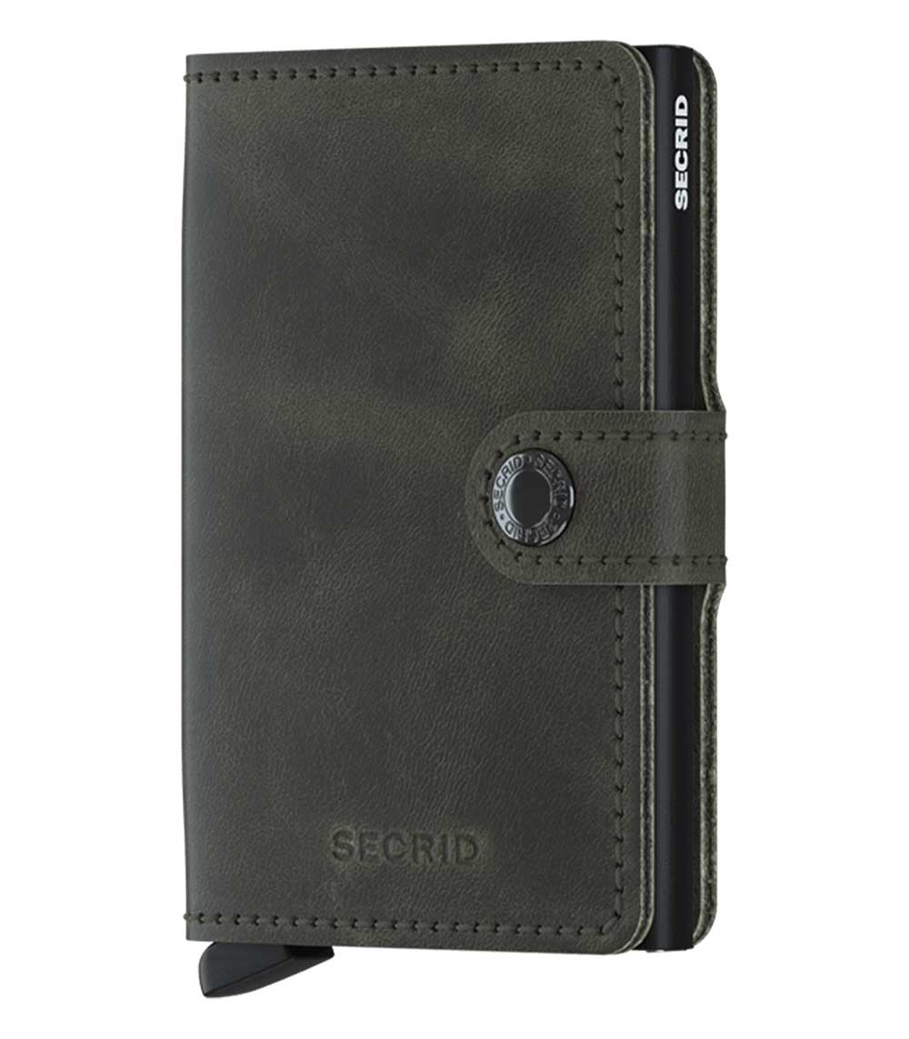 Porte-Carte Miniwallet Vintage Olive Black Secrid