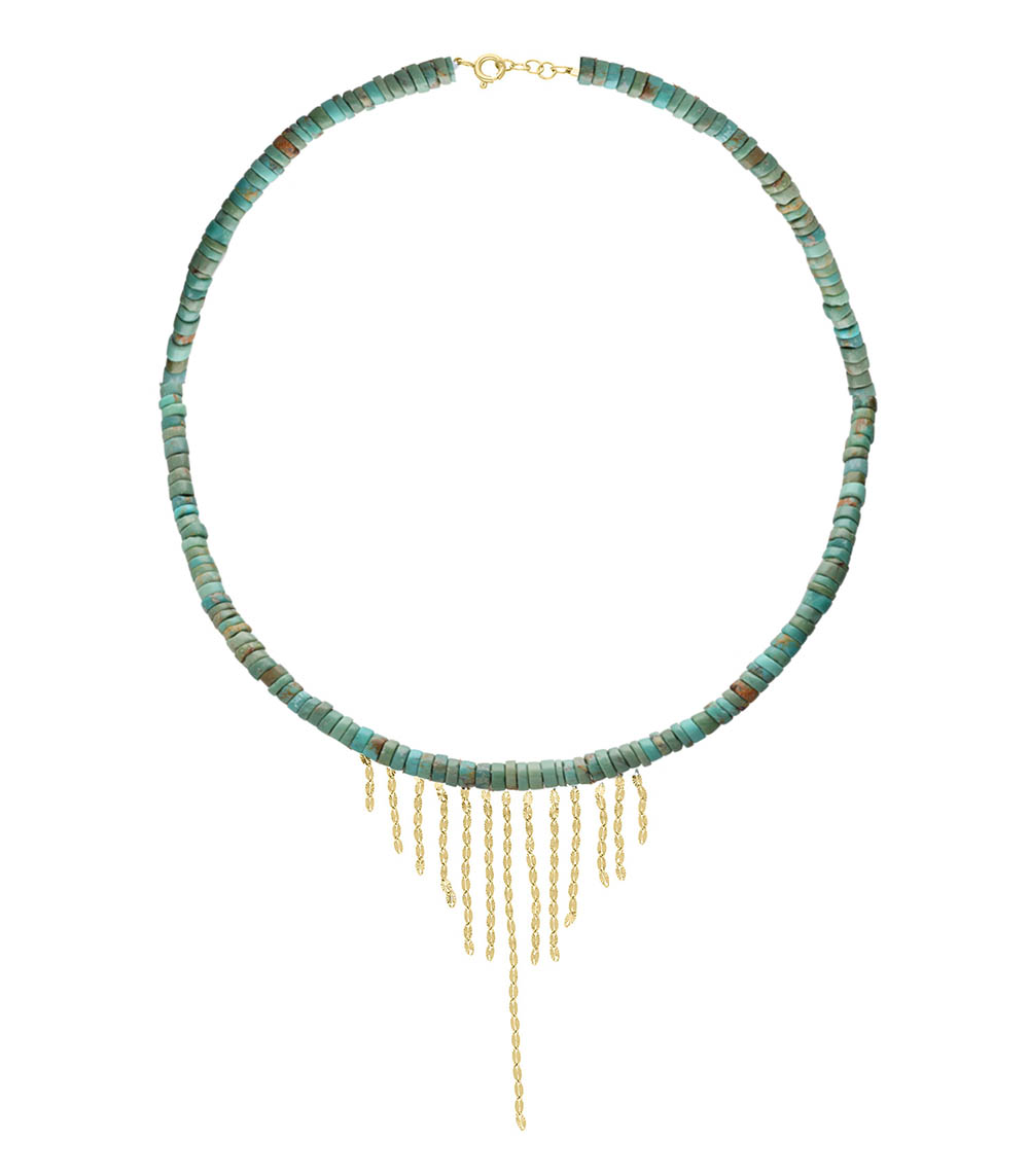 Collier Taylor n° 3 Turquoise Pascale Monvoisin