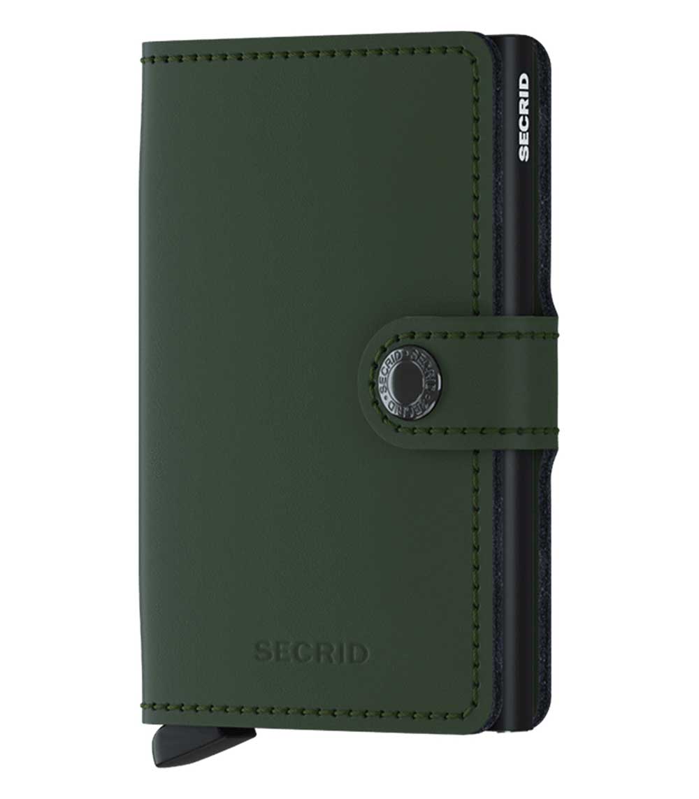 Porte-Carte Miniwallet Matte Green Black Secrid