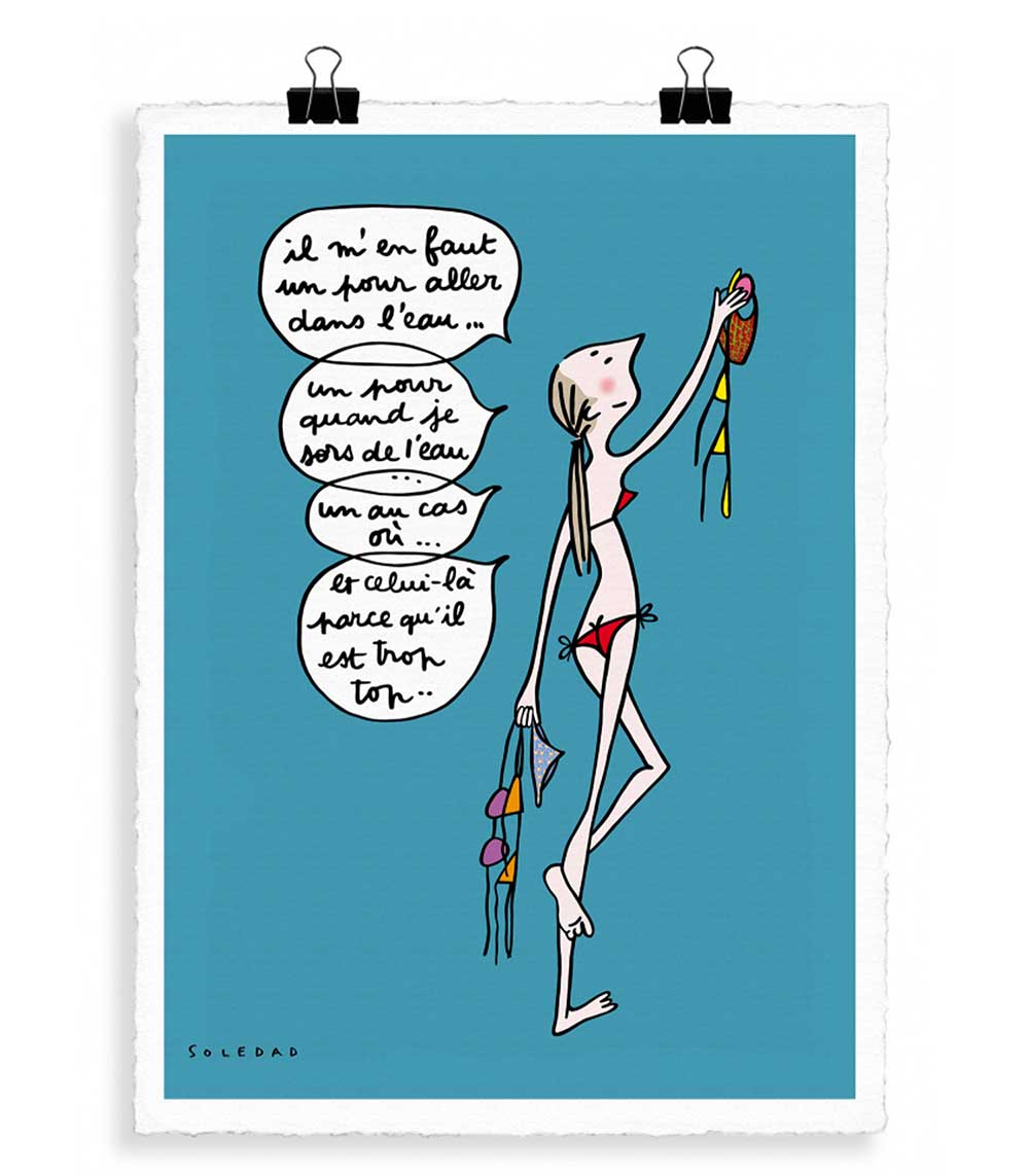 Affiche Soledad Maillot 56 x 76 cm Image Republic