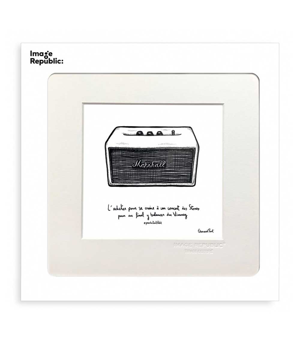 Affiche Pas du tout cliché 039 Enceinte 22 x 22 cm Image Republic