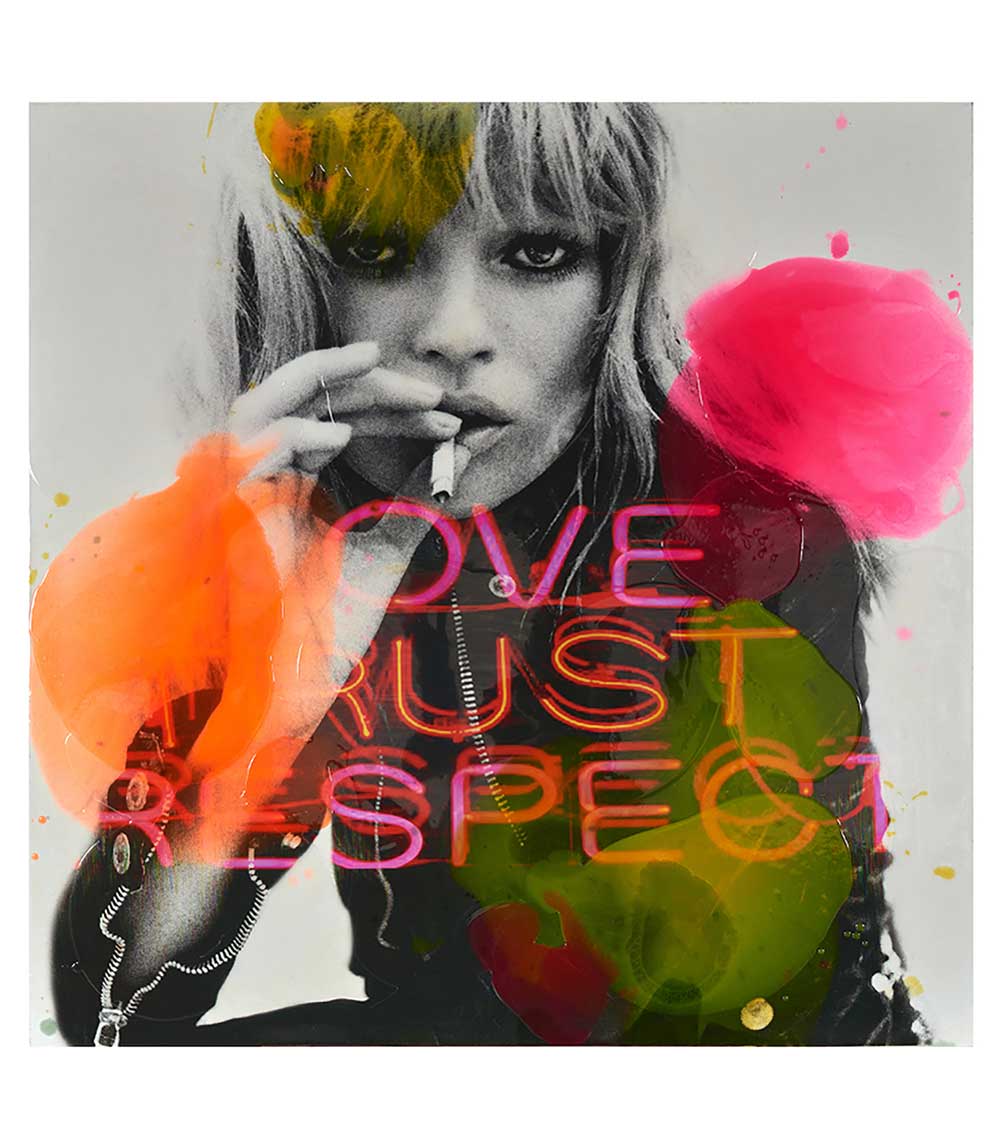 Tableau Respect 130x130cm Jörg Döring