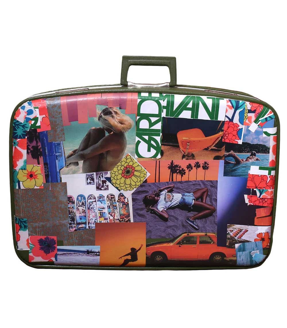 Grande valise customisée 57 x 40 x 16 cm Find Your California