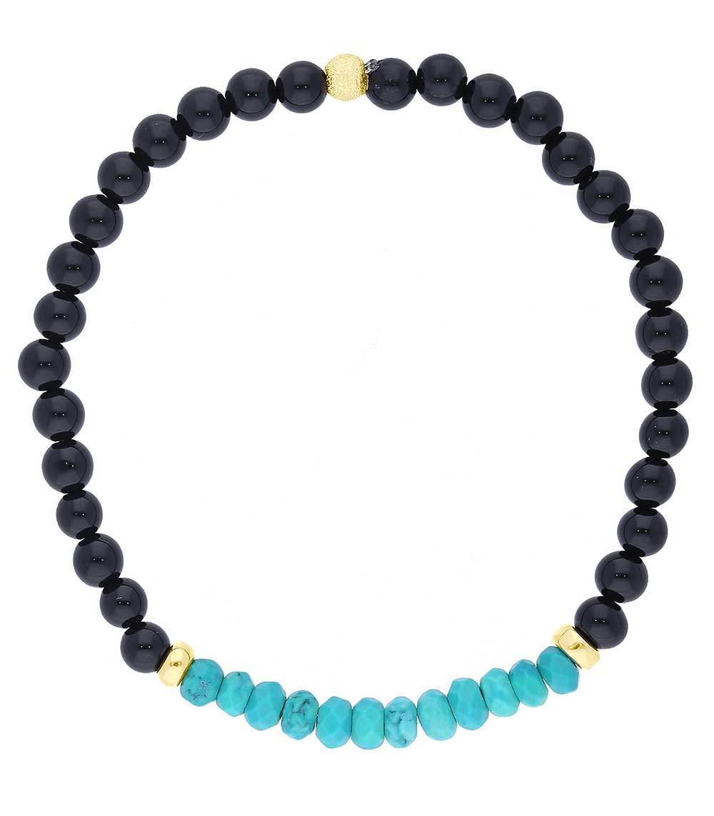 Bracelet noir turquoise small And... Paris