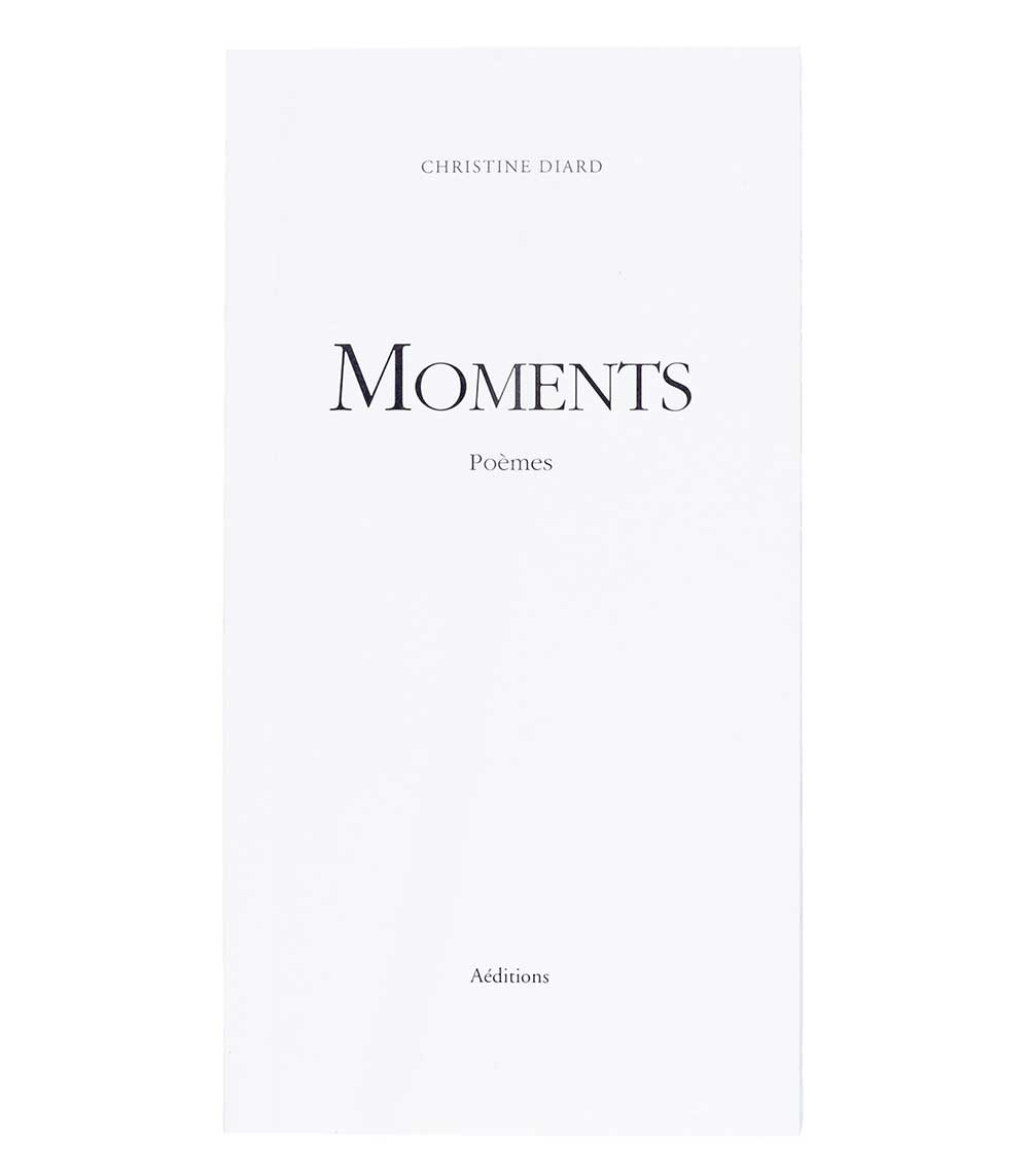 Livre Moments recueil de poèmes Aéditions