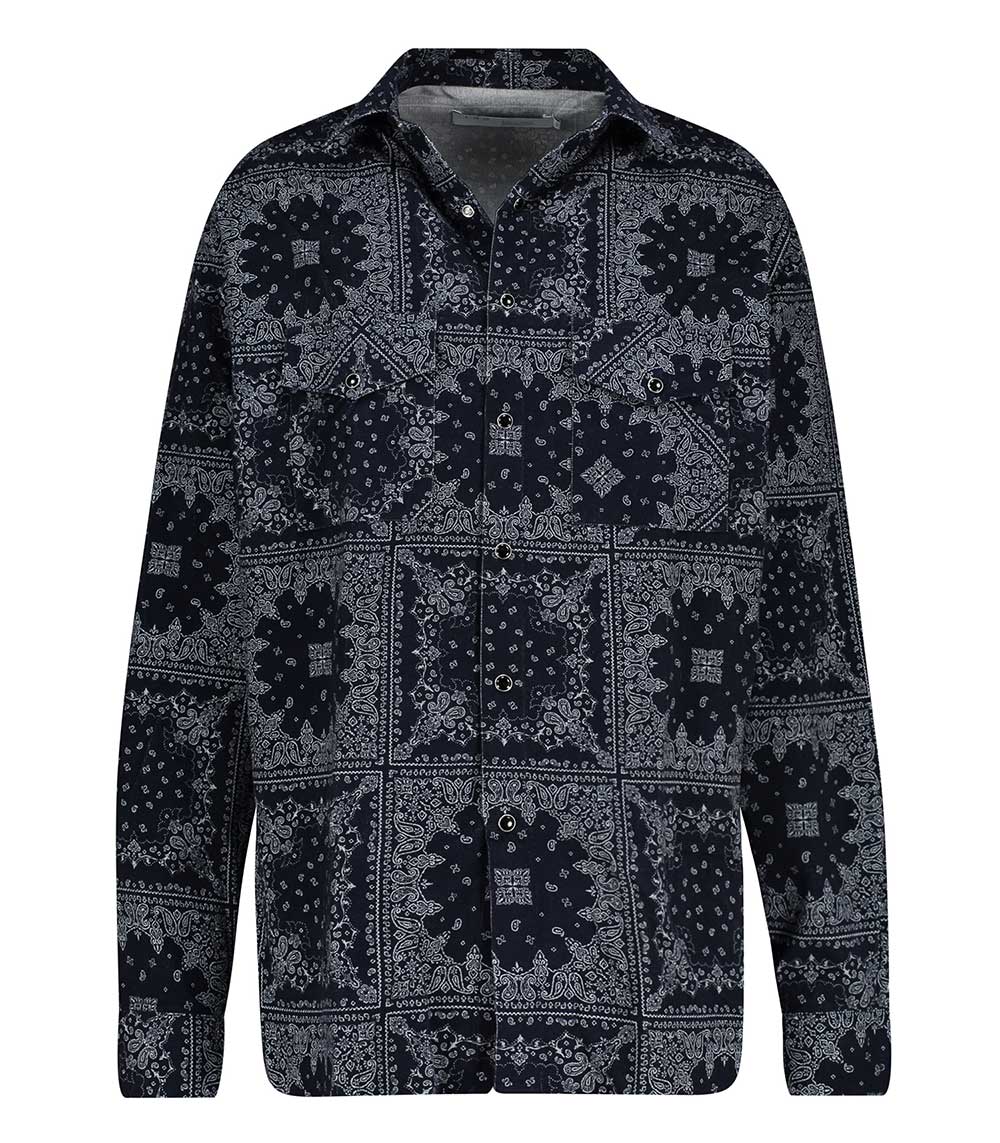 Chemise Zid Navy velours côtelé IRO