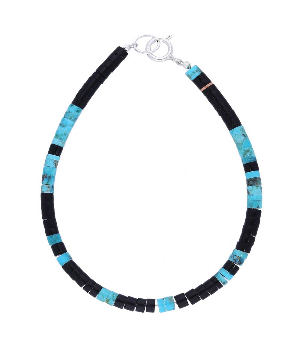 Bracelet Turquoise et perles Heishi Harpo