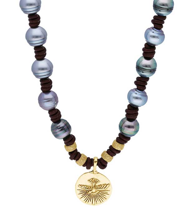 Collier Wonderland perles tahitiennes et or Catherine Michiels