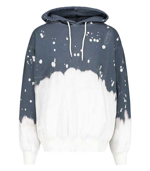 Hoodie Acid Wash Charcoal La Detresse - Taille XS à -70%