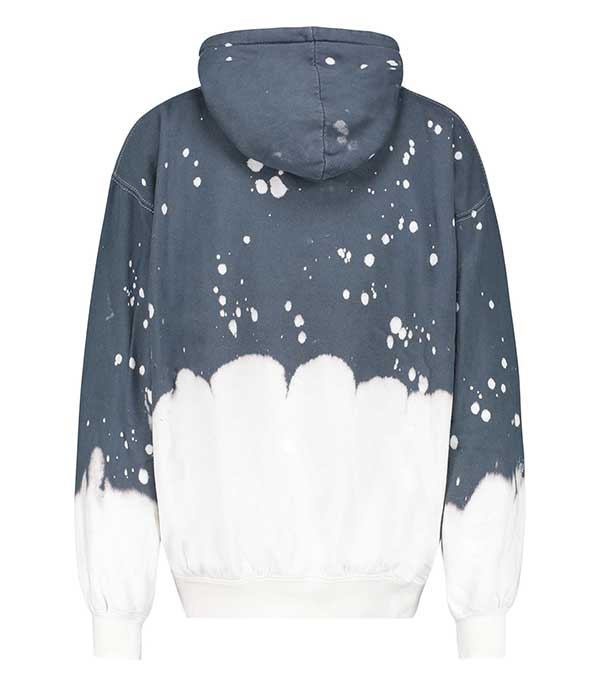 Hoodie Acid Wash Charcoal La Detresse