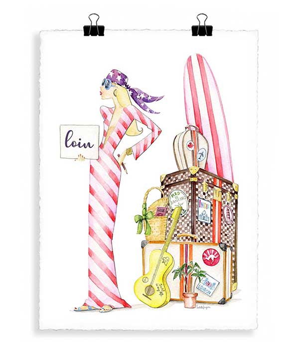 Affiche Isabelle Fregevu Loin 56 x 76 cm Image Republic