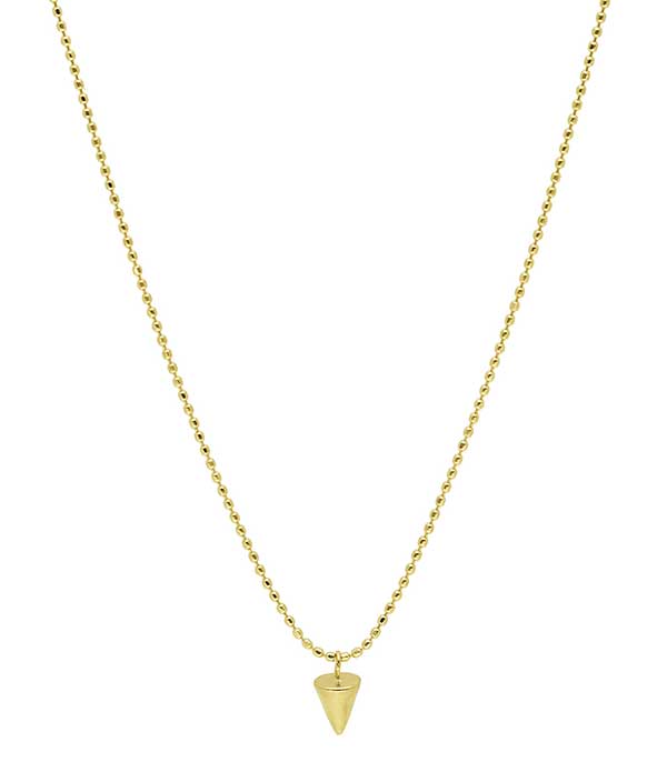 Collier court chaîne boule et charm spike And... Paris