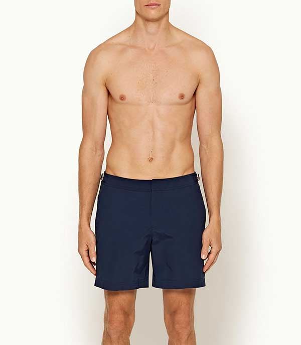 Short de bain homme mi-long Bulldog II Navy Orlebar Brown
