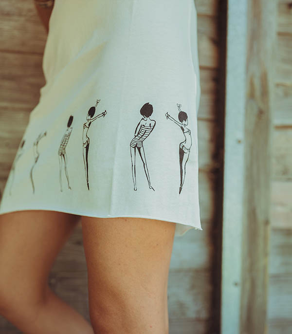 Robe Tee-shirt Bikini Line x Jane de Boy G.Kero