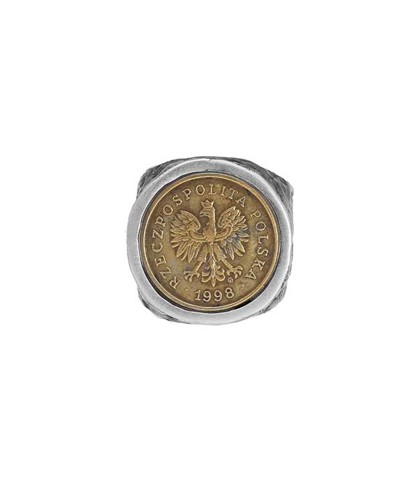 Bague pièce Polita Polska argent Roc Paris - Taille 54