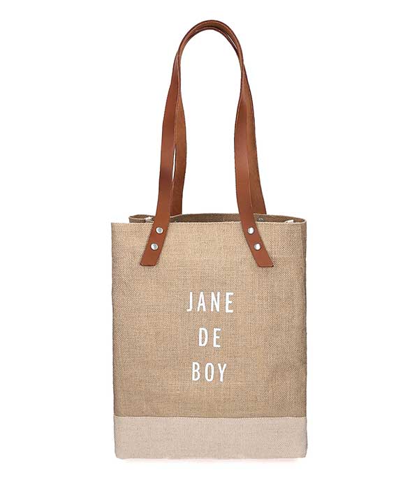 Sac Equitable Wine Bag Jane de Boy Natural Apolis