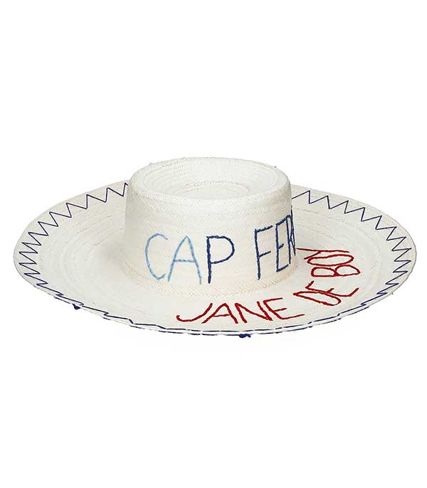 Chapeau de paille Cap Ferret x Jane de Boy Kilometre Paris - Taille L