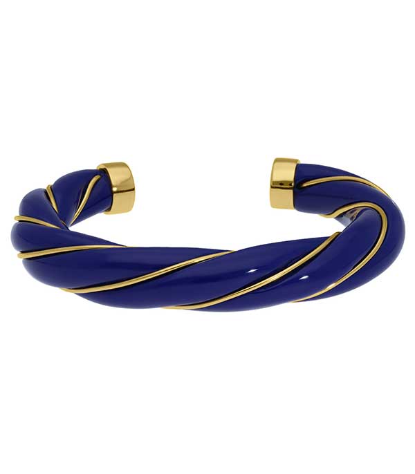 Jonc Diana Navy Aurélie Bidermann