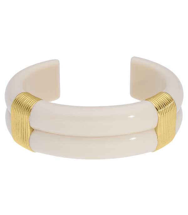 Bracelet Katt Ivoire Grand Modèle Aurélie Bidermann
