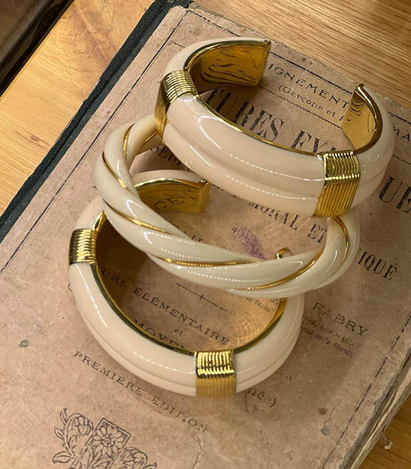 Bracelet Katt Ivoire Grand Modèle Aurélie Bidermann