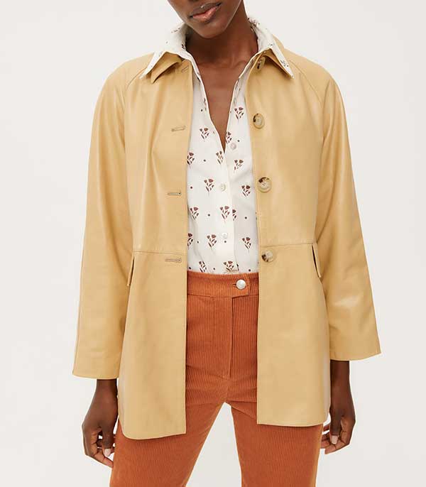 Manteau en cuir Daphne Alexa Chung