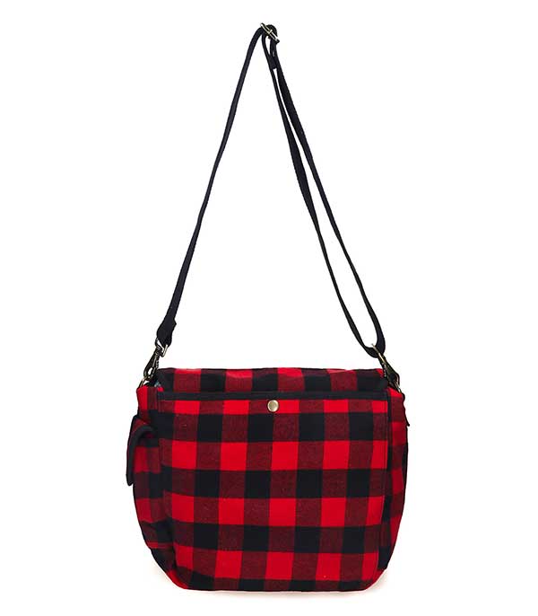 Sac U.S. grand toile Écossais Rouge Sac U.S