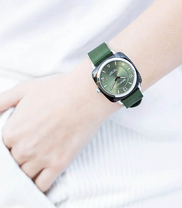 Montre Clubmaster Chic HM - Vert Olive Briston