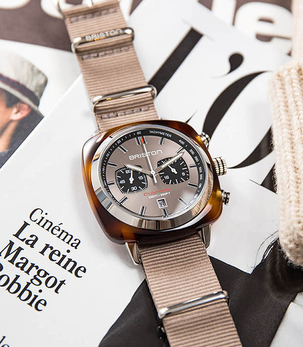 Montre Clubmaster Sport Chrono - Gris/Taupe Briston