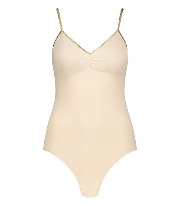 Body Bretelles Blush Lurex avec pads La Nouvelle - Taille 3