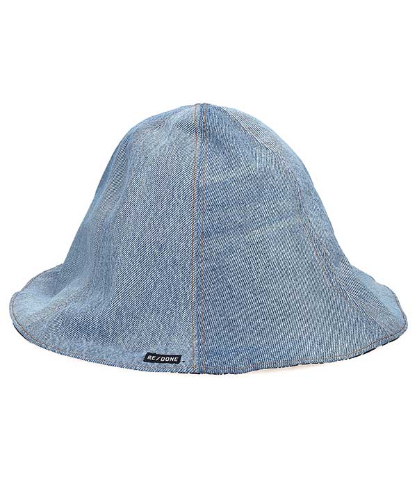 Chapeau réversible Tulip Hat 70s upcyclé RE/DONE