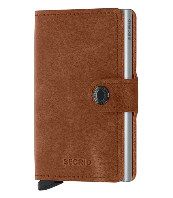 Porte-Carte Miniwallet Vintage Cognac-Silver Secrid