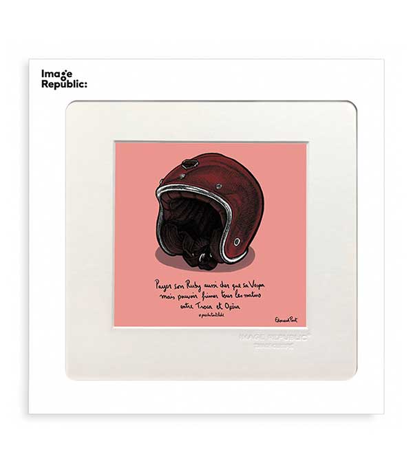 Affiche Pas du tout cliché Casque 22 x 22 cm Image Republic