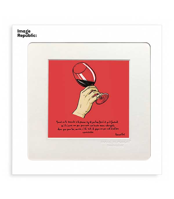 Affiche Pas du tout cliché Oenologie 22 x 22 cm Image Republic