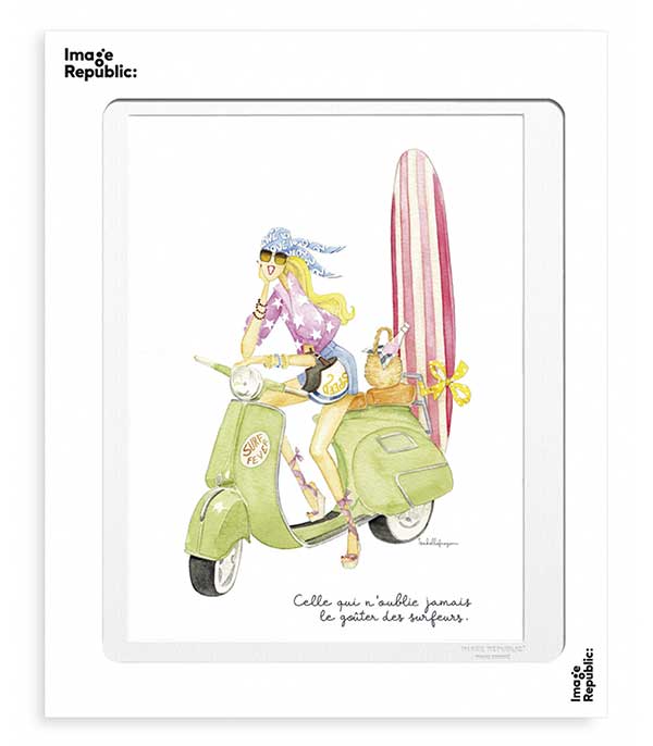 Affiche Isabelle Fregevu Surf 30 x 40 cm Image Republic