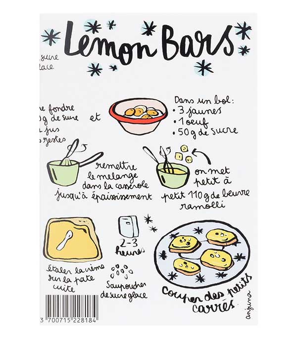 Carte Recette Lemon Bars Anjuna Boutan Image Republic